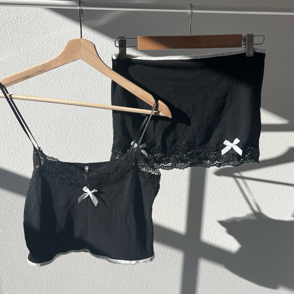 black sweetheart set